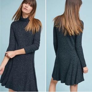 Anthropologie grey sweater dress